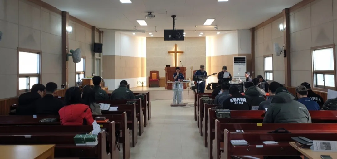 승전군인교회 예배 모습